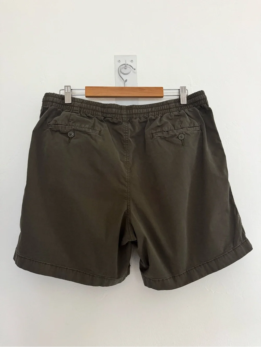 J. Crew 6” Dock Short Green Drawstring Waist Cotton Stretch Minimal